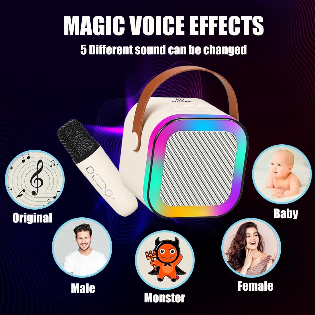 Rechargeable Karaoke Mic with Speaker - Image 2