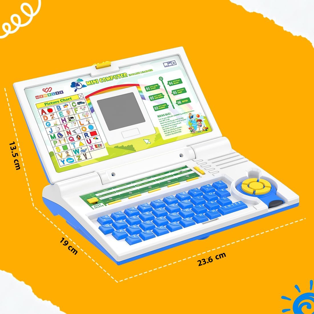 Wembley Educational Kids Laptop Learning Toy - Image 4