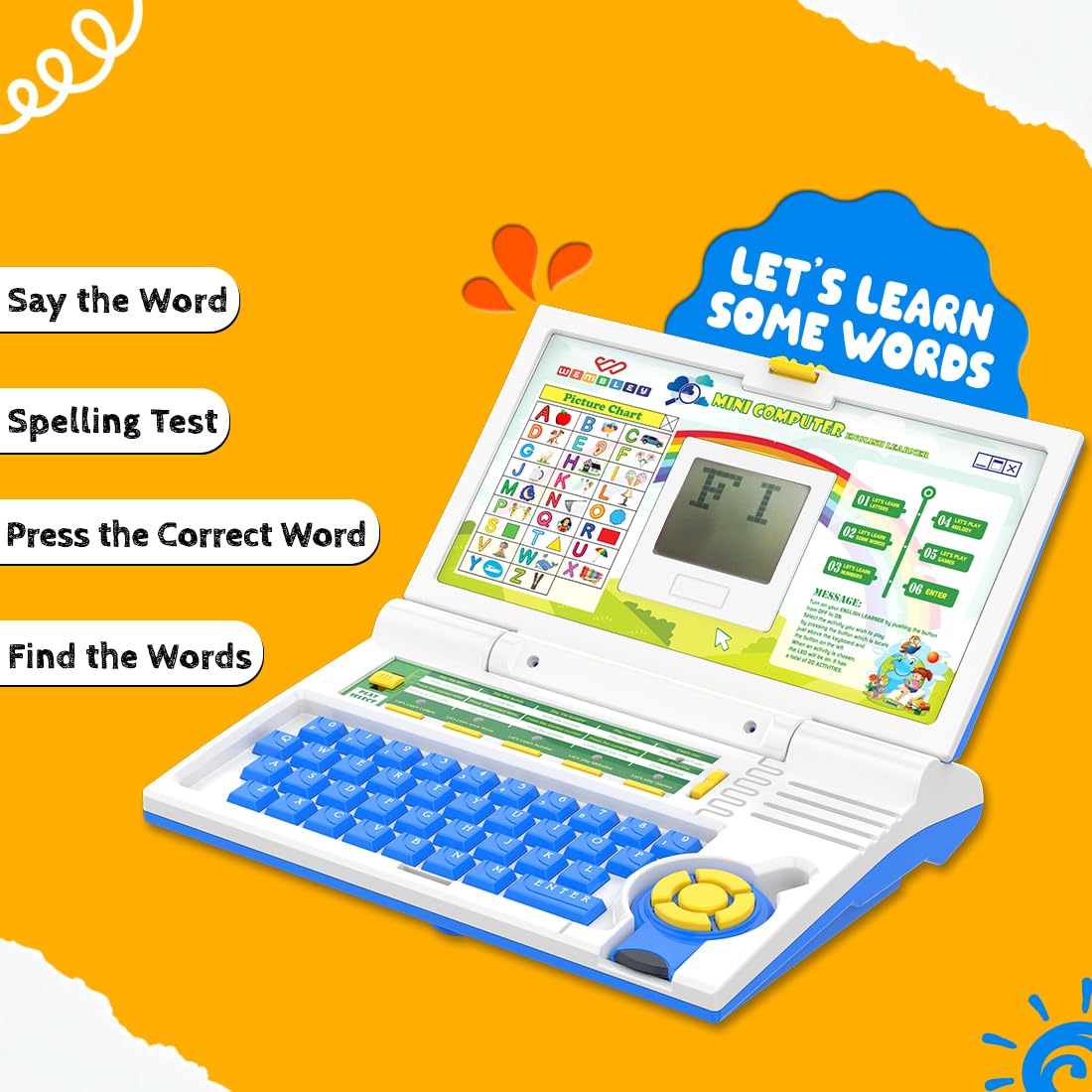 Wembley Educational Kids Laptop Learning Toy - Image 3